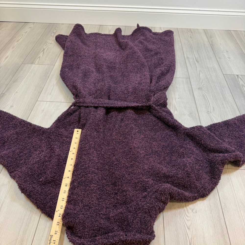 Barefoot Dreams CozyChic Adult Robe Amethyst Plum Flint Purple B509 Size 3 NWT - Picture 13 of 13